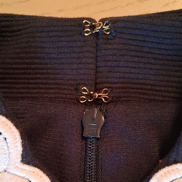 Lilly Pulitzer Navy Blue Sheath Mini Dress with Mock Neck. XS. - Picture 6 of 9